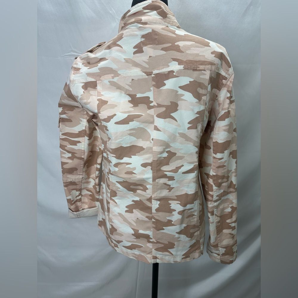 Harper Liv Pink and White Camo Utility Jacket Jacket L - Picture 8 of 10